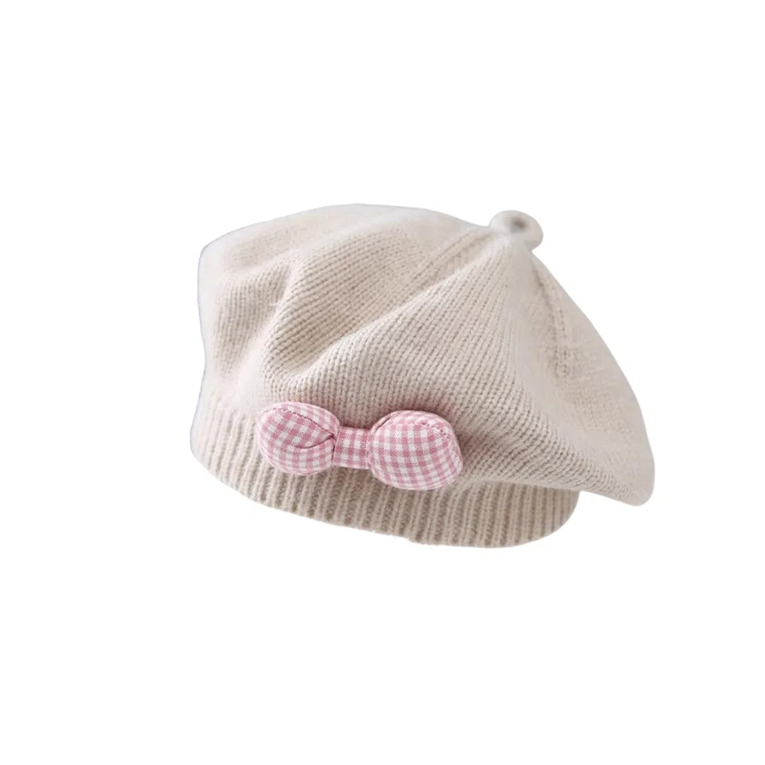 撞青春 可爱超萌女孩洋气韩版毛线画家帽 针织 贝雷帽 儿童款