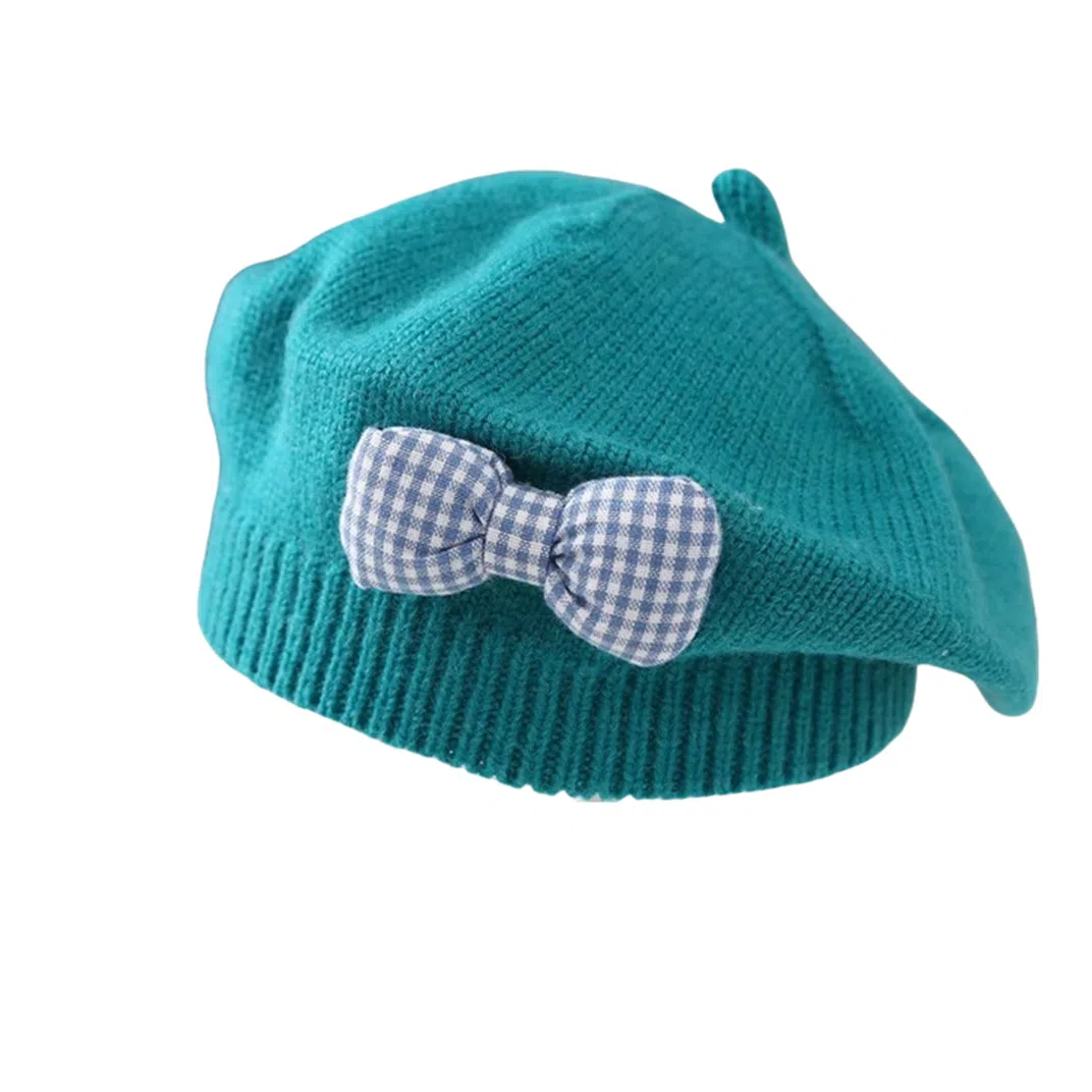 撞青春 可爱超萌女孩洋气韩版毛线画家帽 针织 贝雷帽 儿童款