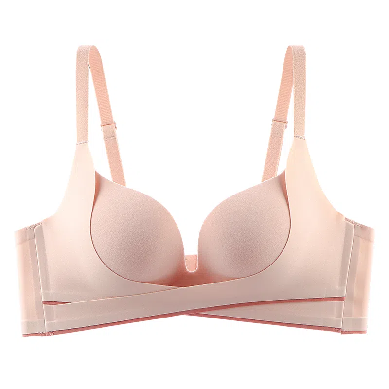 莫代尔 小胸聚拢提拉侧收无钢圈不空杯显大防下垂无痕胸罩可调节肩带文胸 女款 组合装