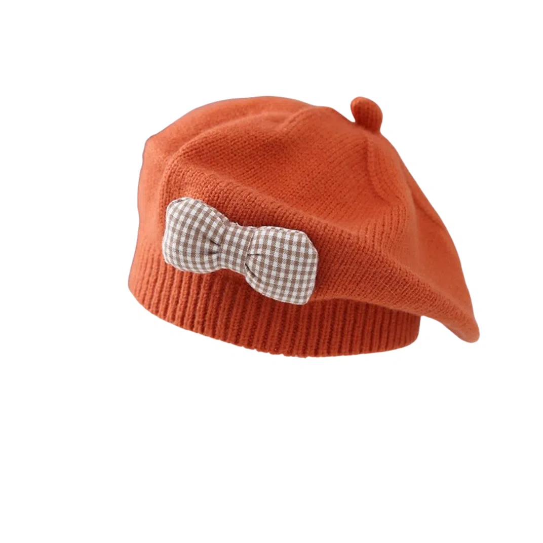 撞青春 可爱超萌女孩洋气韩版毛线画家帽 针织 贝雷帽 儿童款