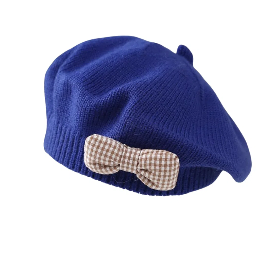 撞青春 可爱超萌女孩洋气韩版毛线画家帽 针织 贝雷帽 儿童款