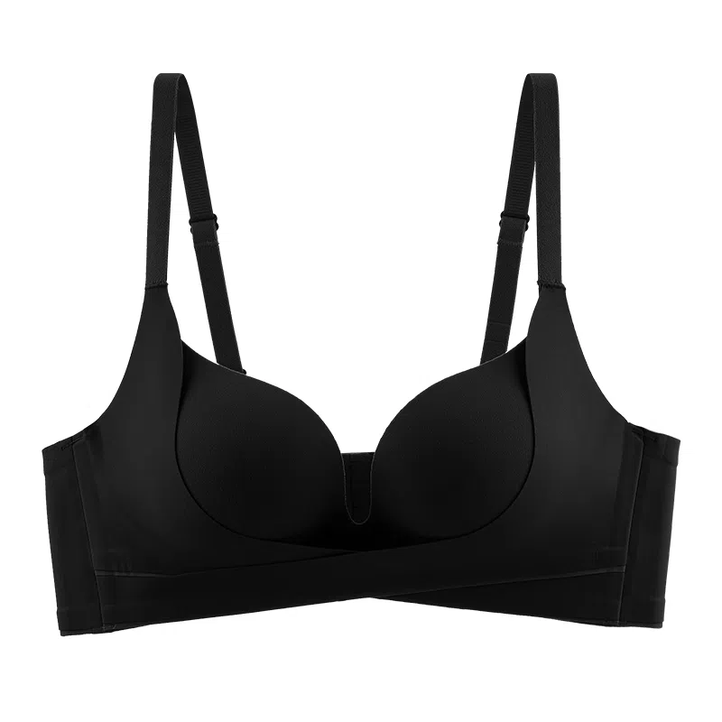 莫代尔 小胸聚拢提拉侧收无钢圈不空杯显大防下垂无痕胸罩可调节肩带文胸 女款 组合装