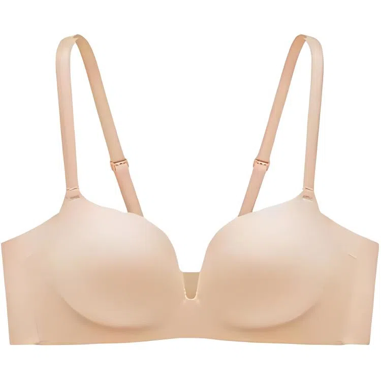 曼妮芬 纯色简约无痕聚拢小胸软支撑收副乳文胸 女款