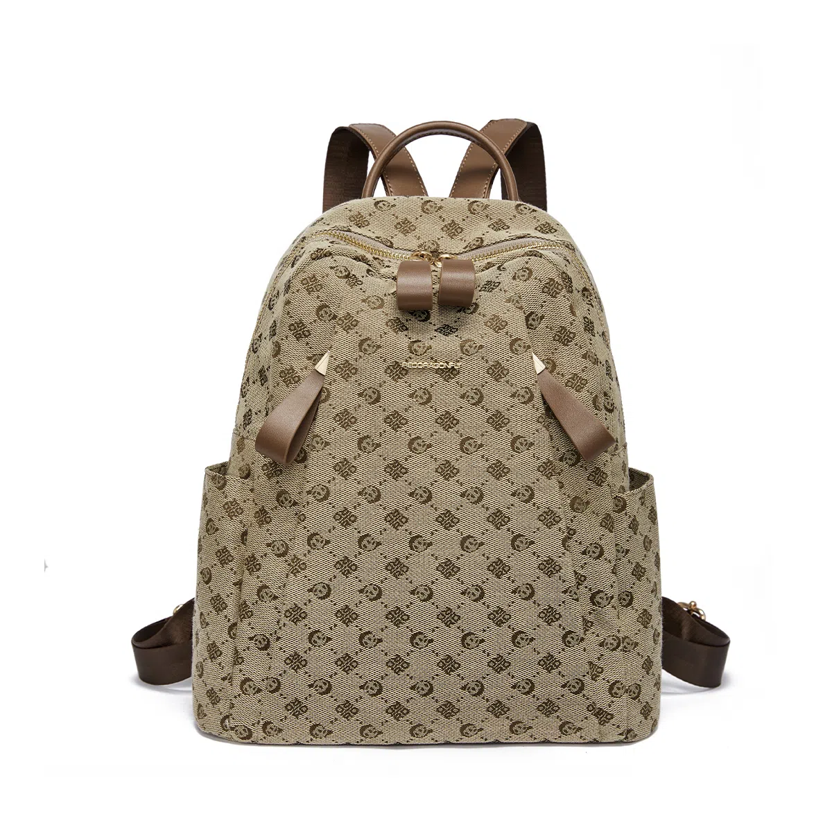 红蜻蜓 简约百搭实用大容量日常 织物 双肩包 常规 女款 黑色/卡其色/粉红色