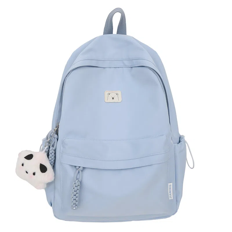 德力熊 简约大容量 尼龙 双肩包