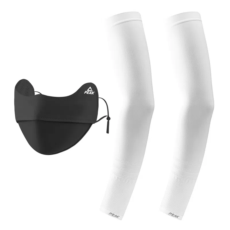 匹克 冰丝袖套防紫外线夏季户外骑行冰柱袖护手臂透气 锦纶 防晒袖 男女同款情侣款