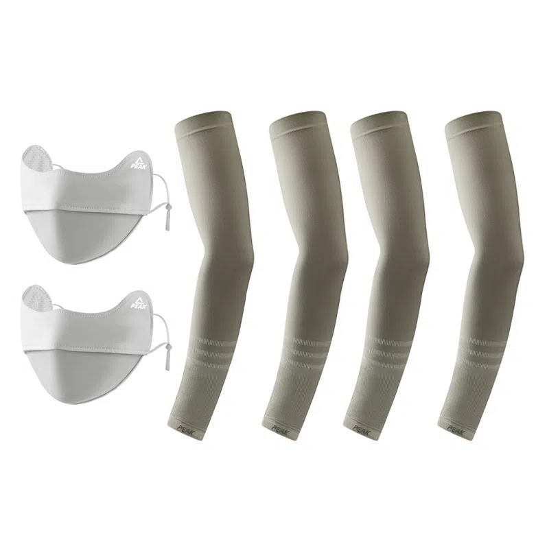 匹克 冰丝袖套防紫外线夏季户外骑行冰柱袖护手臂透气 锦纶 防晒袖 男女同款情侣款