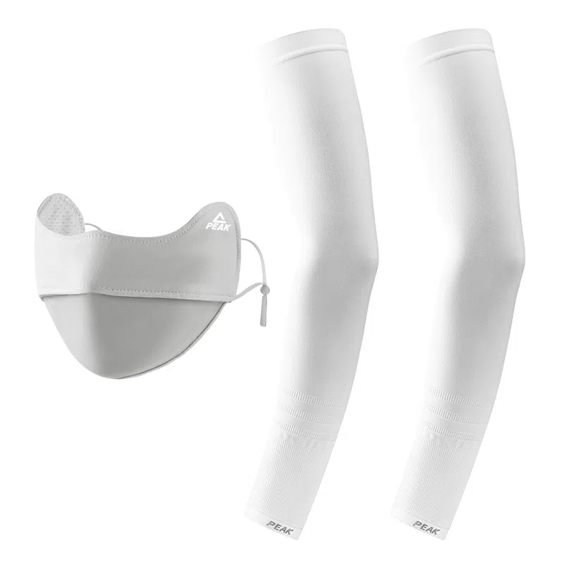 匹克 冰丝袖套防紫外线夏季户外骑行冰柱袖护手臂透气 锦纶 防晒袖 男女同款情侣款