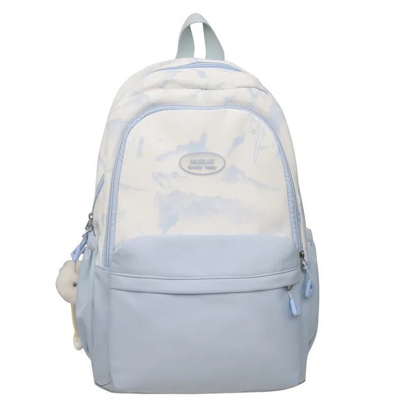 醇龙  休闲简约小众扎染大容量    双肩包  女款