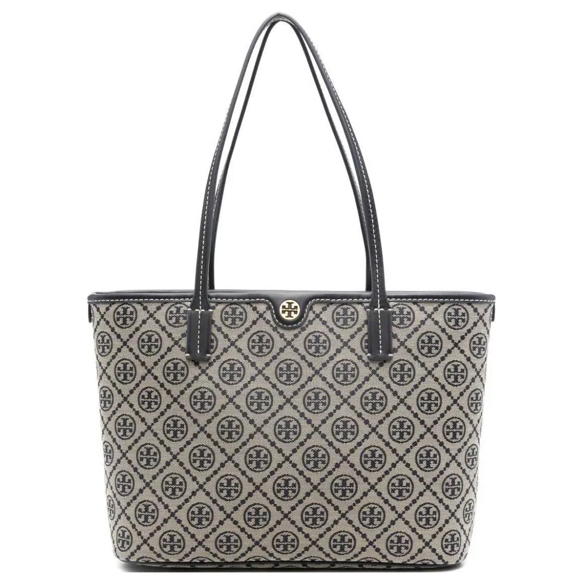 Tory Burch T Monogram Tote Small Navy