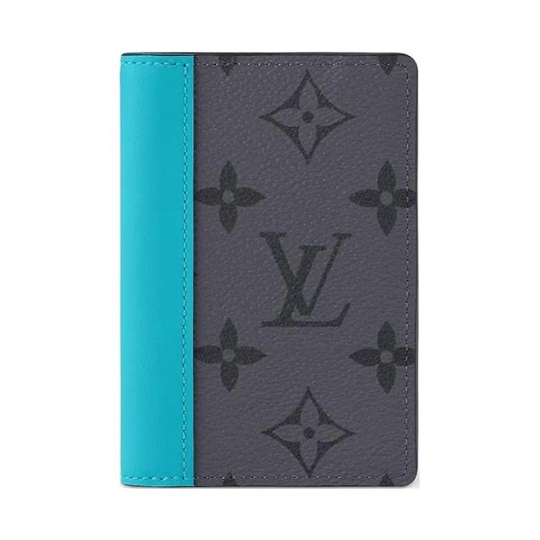 Louis Vuitton Pocket Organizer Gray Blue
