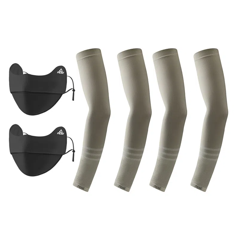 匹克 冰丝袖套防紫外线夏季户外骑行冰柱袖护手臂透气 锦纶 防晒袖 男女同款情侣款