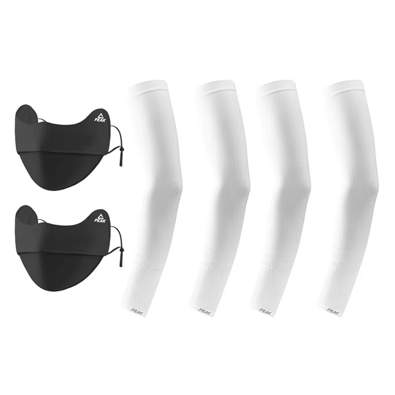 匹克 冰丝袖套防紫外线夏季户外骑行冰柱袖护手臂透气 锦纶 防晒袖 男女同款情侣款