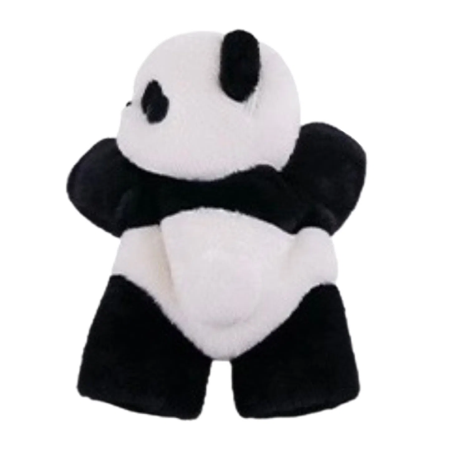 抱竹 古力古力 熊猫趴趴包 日常百搭可爱 聚脂钎维 斜挎包 迷你 女款 黑白