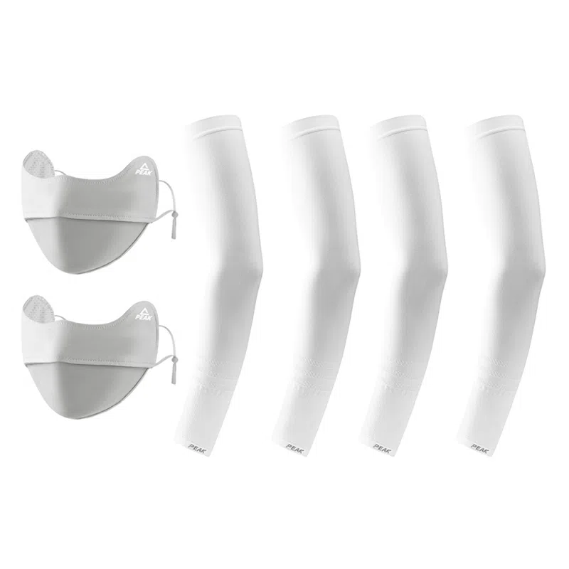 匹克 冰丝袖套防紫外线夏季户外骑行冰柱袖护手臂透气 锦纶 防晒袖 男女同款情侣款