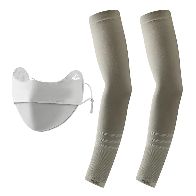 匹克 冰丝袖套防紫外线夏季户外骑行冰柱袖护手臂透气 锦纶 防晒袖 男女同款情侣款