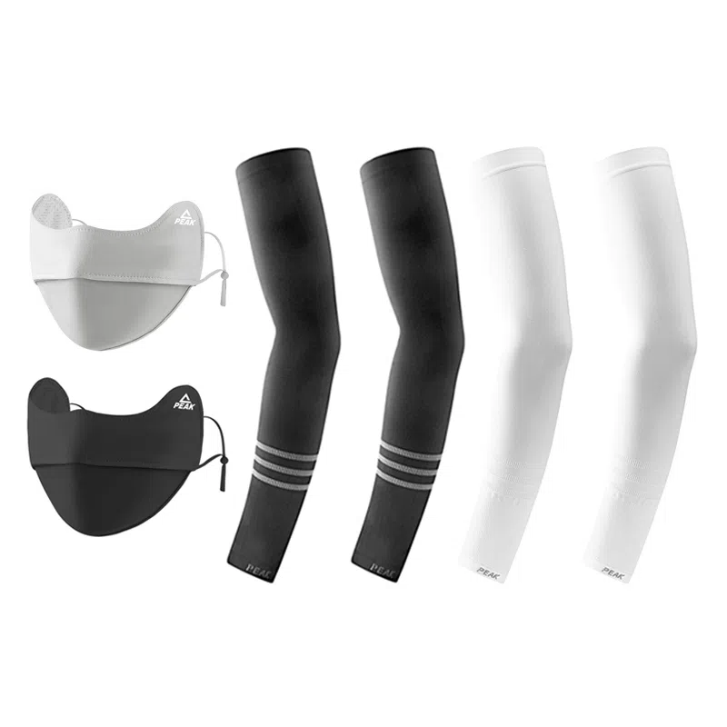 匹克 冰丝袖套防紫外线夏季户外骑行冰柱袖护手臂透气 锦纶 防晒袖 男女同款情侣款