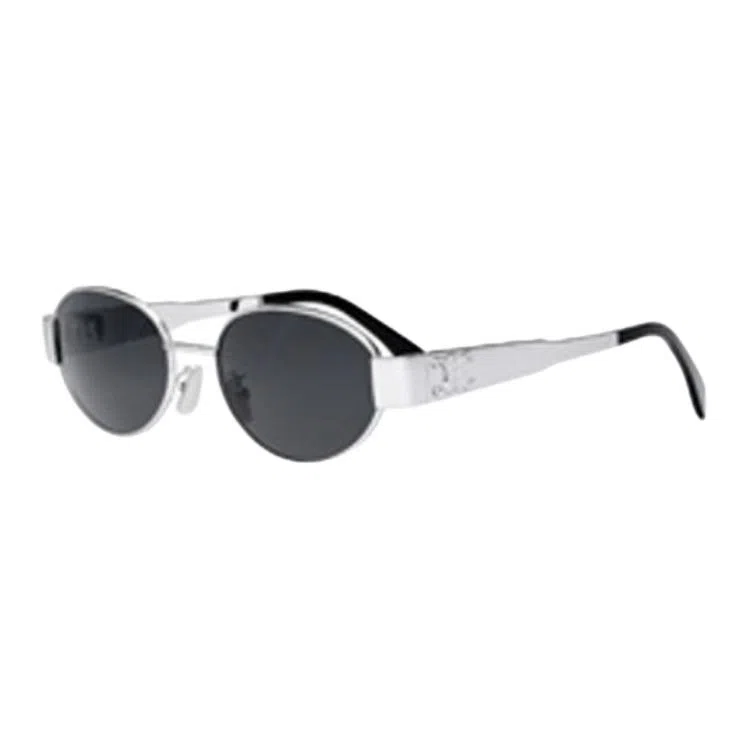 Celine Oval Sunglasses Silver