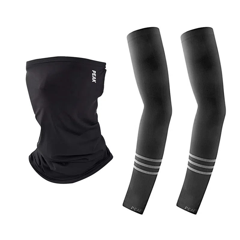 匹克 夏季冰丝防紫外线透气防遮脸外出骑行护颈 锦纶 防晒面罩 男女同款情侣款