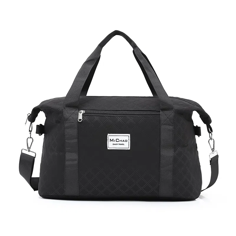 醇龙 拉链开合大容量休闲简约 尼龙 男女通用 旅行包 多色