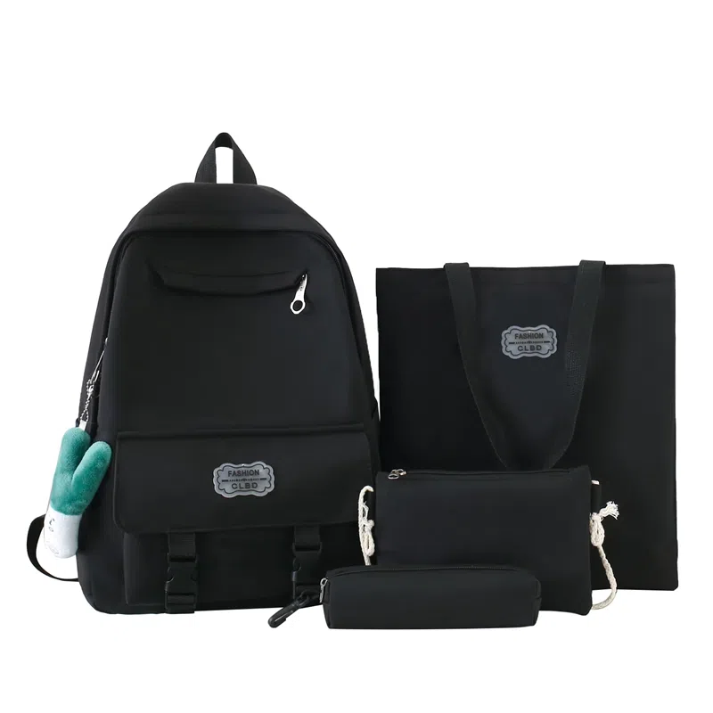 醇龙 可爱书包大容量初中生高中大学生背包简约休闲双肩包尼龙女款多色