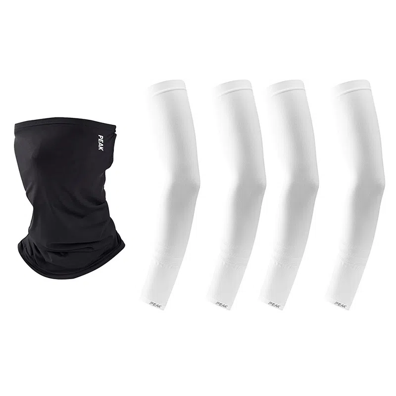 匹克 夏季冰丝防紫外线透气防遮脸外出骑行护颈 锦纶 防晒面罩 男女同款情侣款