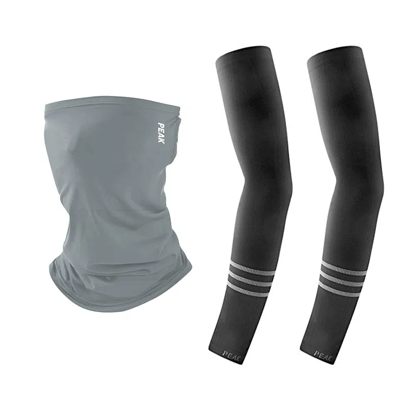 匹克 夏季冰丝防紫外线透气防遮脸外出骑行护颈 锦纶 防晒面罩 男女同款情侣款