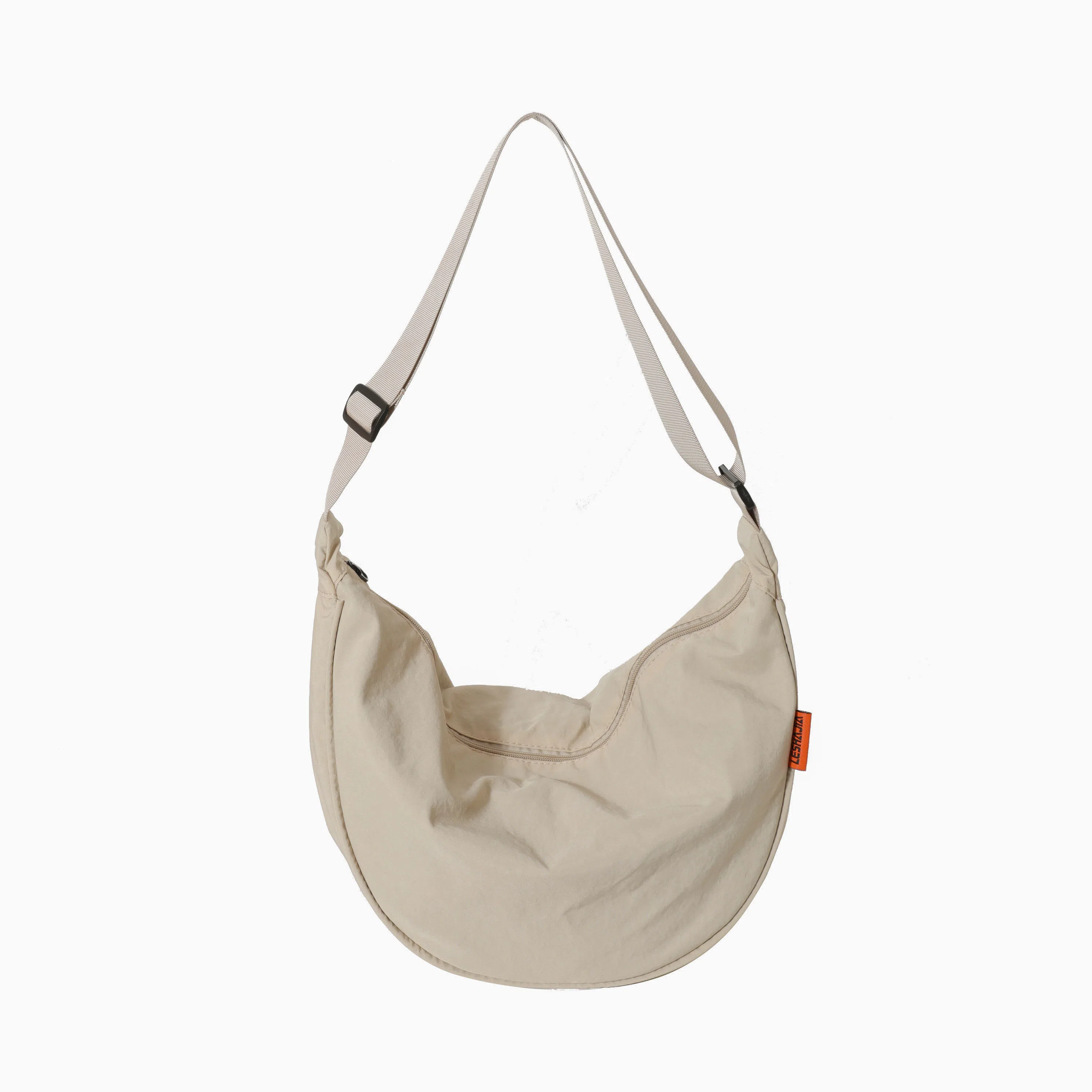 醇龙 大容量休闲简约时尚百搭复古轻便 织物 饺子包腋下包斜挎包 常规 男女同款情侣款 绿色/橘色/深蓝色/浅蓝色/黑色/米白色