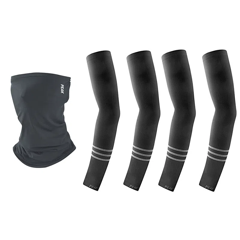 匹克 夏季冰丝防紫外线透气防遮脸外出骑行护颈 锦纶 防晒面罩 男女同款情侣款