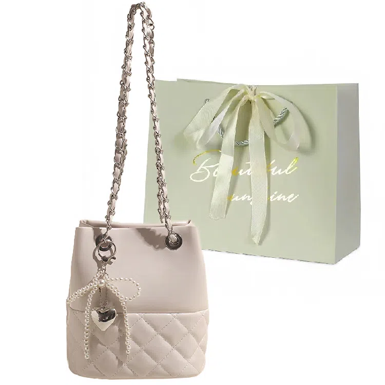 JIANGLIDA Quilted Chain Shoulder Bag