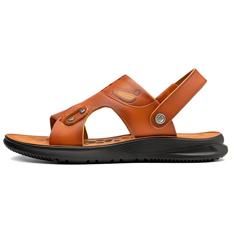 富贵鸟 皮革 舒适百搭通勤潮流 沙滩凉鞋 男款