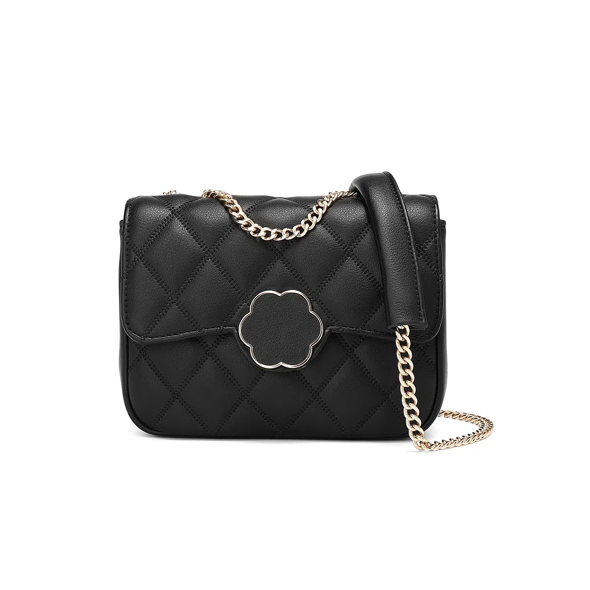 稻草人 休闲简约时尚小众设计 聚氨酯革 单肩斜挎包