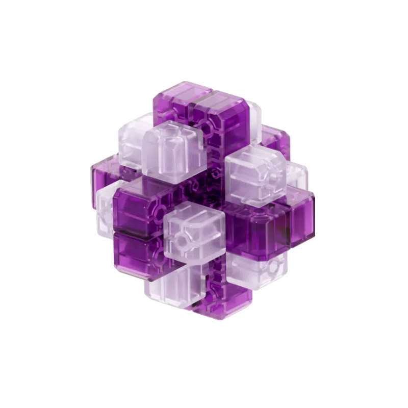 奇艺 古典琉璃色 孔明锁 国潮益智鲁班锁 解压 玩具