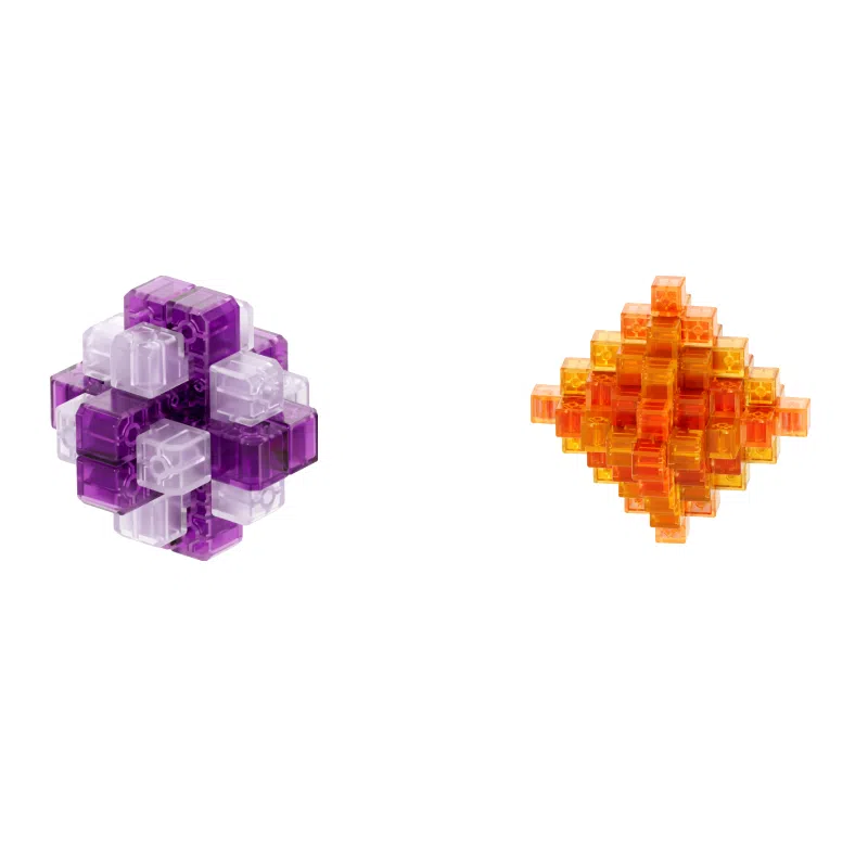 奇艺 古典琉璃色 孔明锁 国潮益智鲁班锁 解压 玩具