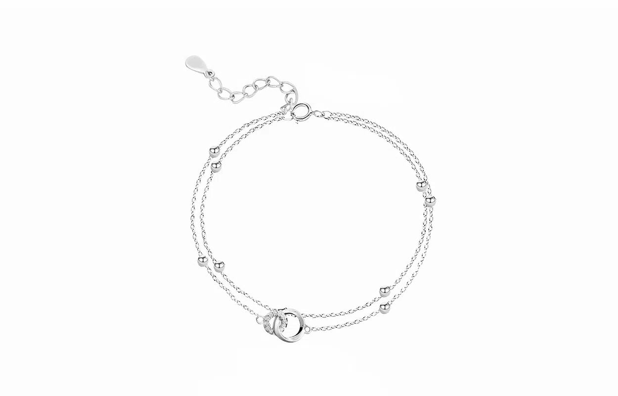 牧言 莫比乌斯/麦穗/蝴蝶/山茶花/蝴蝶结/森系简约高级感 光面立体闪耀五角星拼接日常百搭手饰 合金 星星闪烁手链 女款