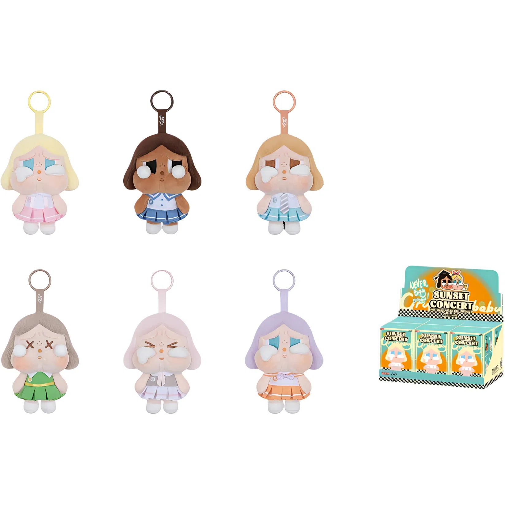 POP MART Crybaby Sunset Concert Series Plush Keychain Blind Box
