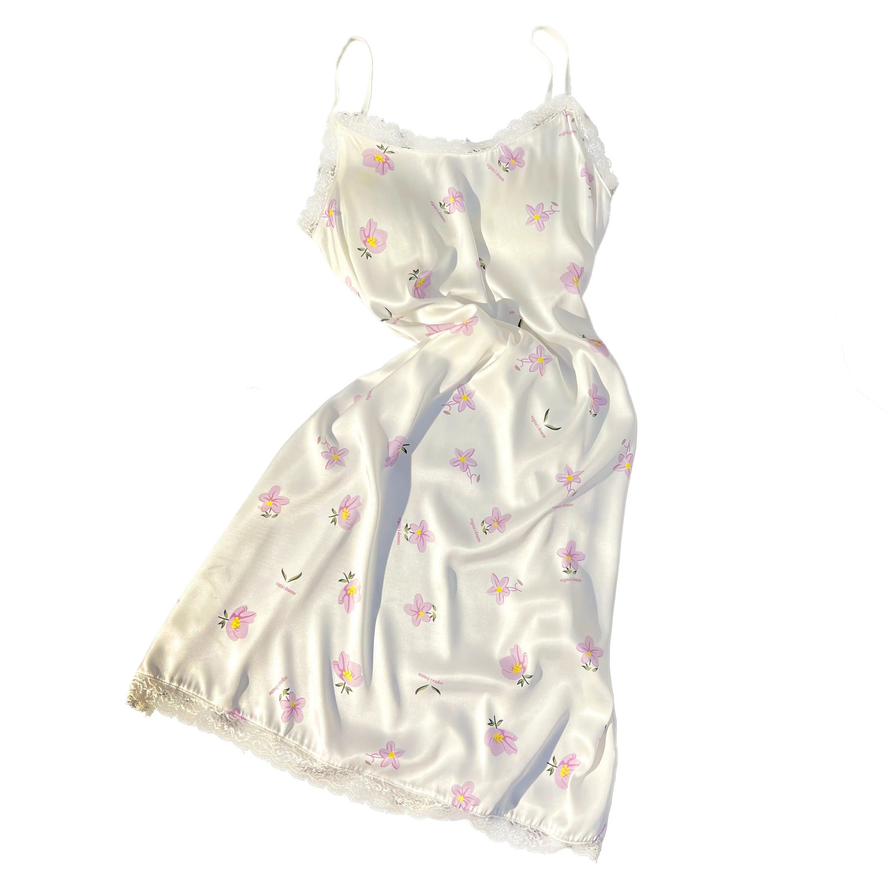 莫代尔 凉感透气轻薄舒适休闲吊带睡裙 女款 象牙白