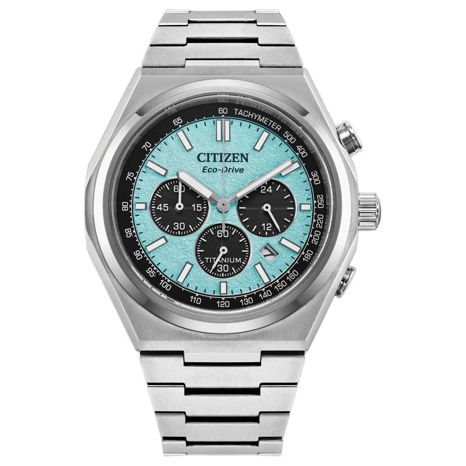 Citizen 100m Eco-Drive Titanium Green Dial