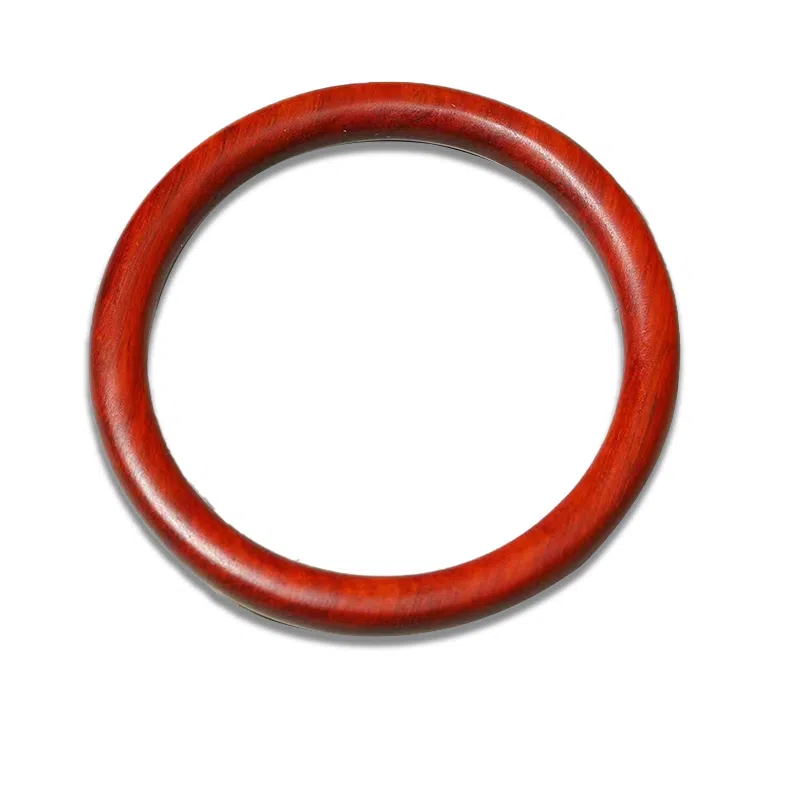 雅谷 宫廷新中式古风旗袍禅意小众复古民族风招财纳福实心简约文艺中式手饰 木 手镯 男女同款情侣款 檀木 礼物 礼盒装