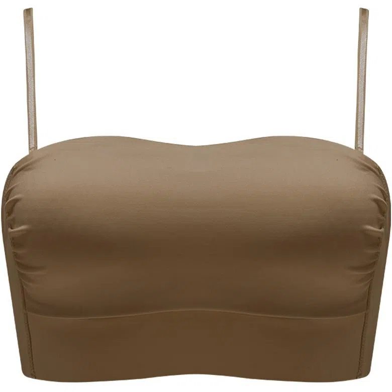 多情猫  纯色抹胸聚拢防下垂美背薄款 防走光吊带显瘦背心一体杯文胸