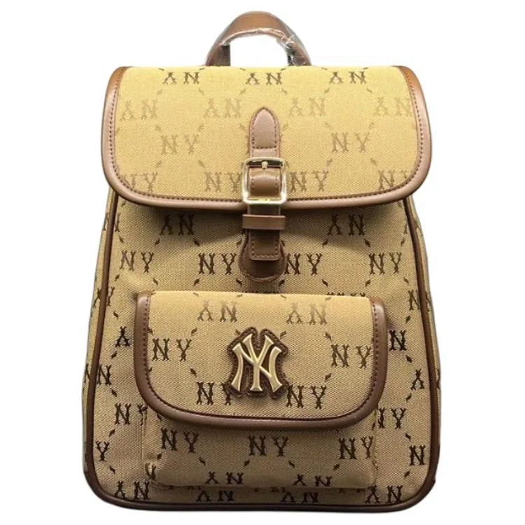 MLB Quilted Backpack Beige