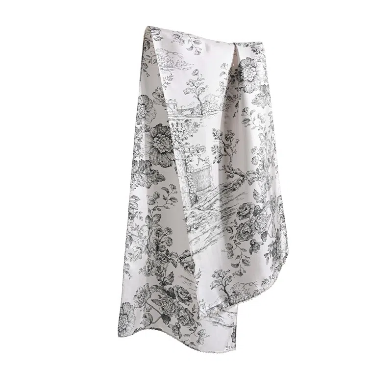 杭丝路 双面异色钉珠长巾围巾披肩 桑蚕丝 丝巾 女款