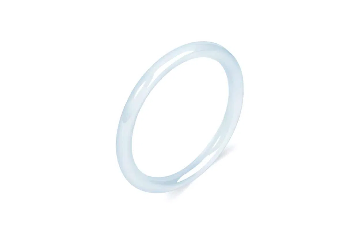 百利金 古风细圆条叮当镯 优雅精致简约百搭轻奢小众国潮新中式汉服旗袍搭配闭口 玉髓 玉石手镯 男女同款情侣款