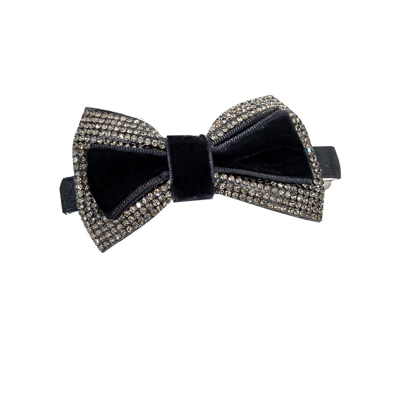 卡铂雅 黑色休闲潮流设计港风气质复古极简高级感 布艺 发夹 女款