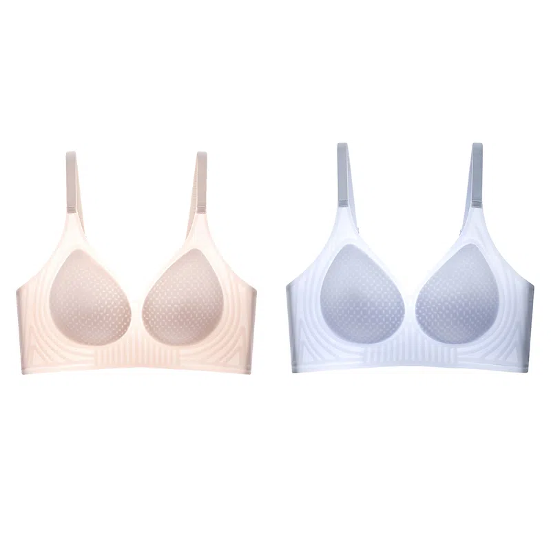 恒源祥 冰丝凉感透气超薄无痕小胸聚拢侧收副乳无钢圈胸罩女生夏季文胸 女款