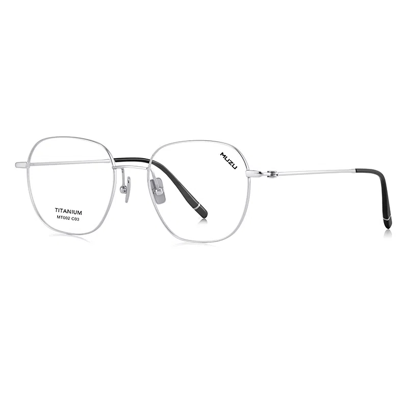 MUZU Titanium Irregular Optical Glasses