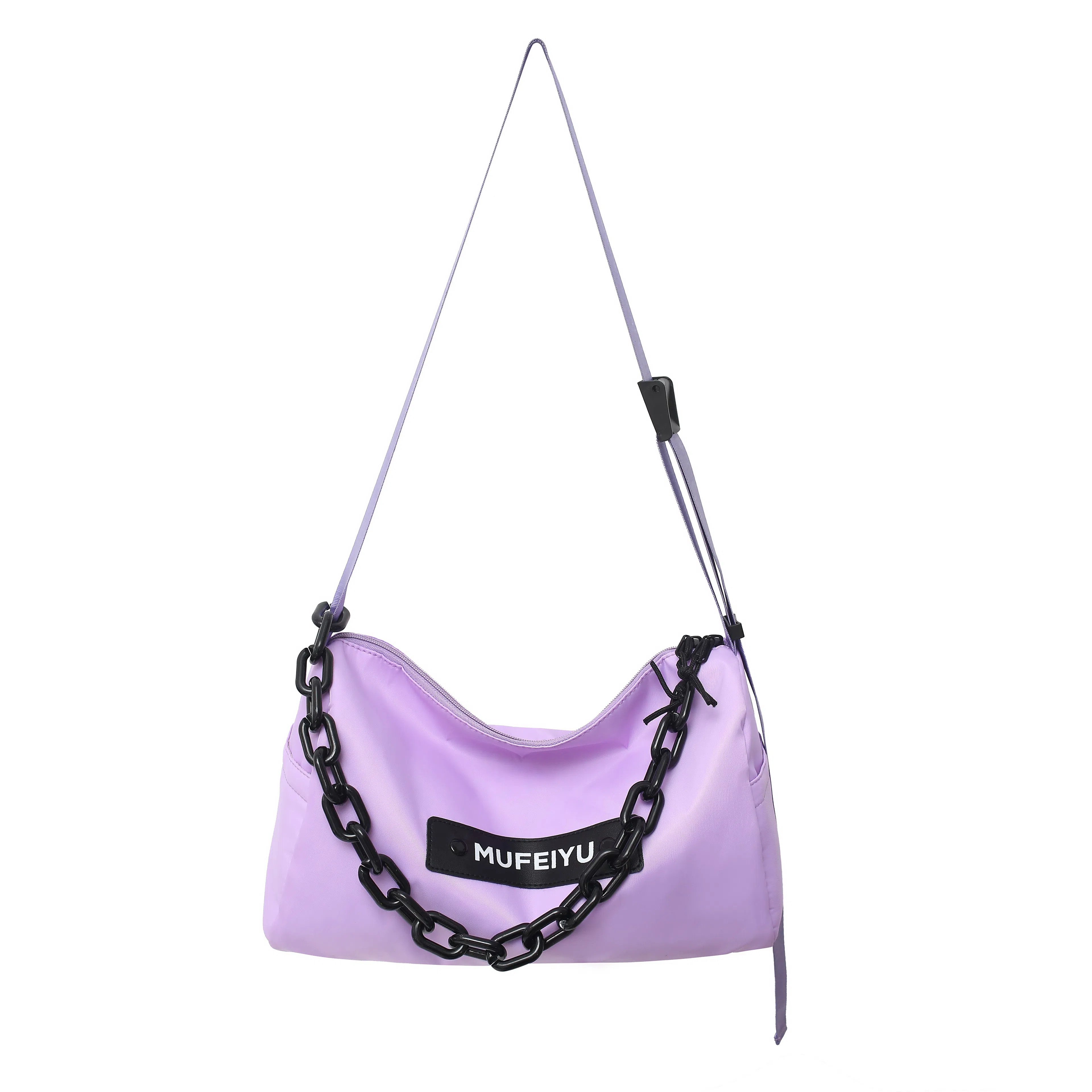 醇龙 休闲时尚潮流大容量 尼龙 单肩斜挎包 常规 男女同款情侣款 黑色/桔色/绿色/蓝色/紫色/白色