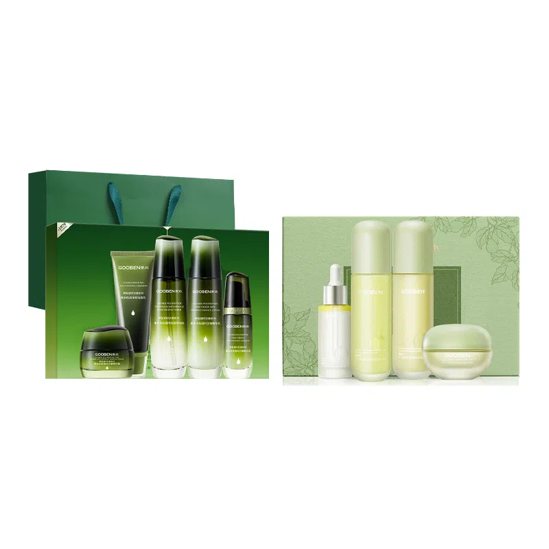 果本 鳄梨多肽紧致抗皱明星五件套礼盒 护肤品套装 提拉补水 保湿肌肤  淡化细纹 化妆品 女  质地轻薄 清爽不黏腻