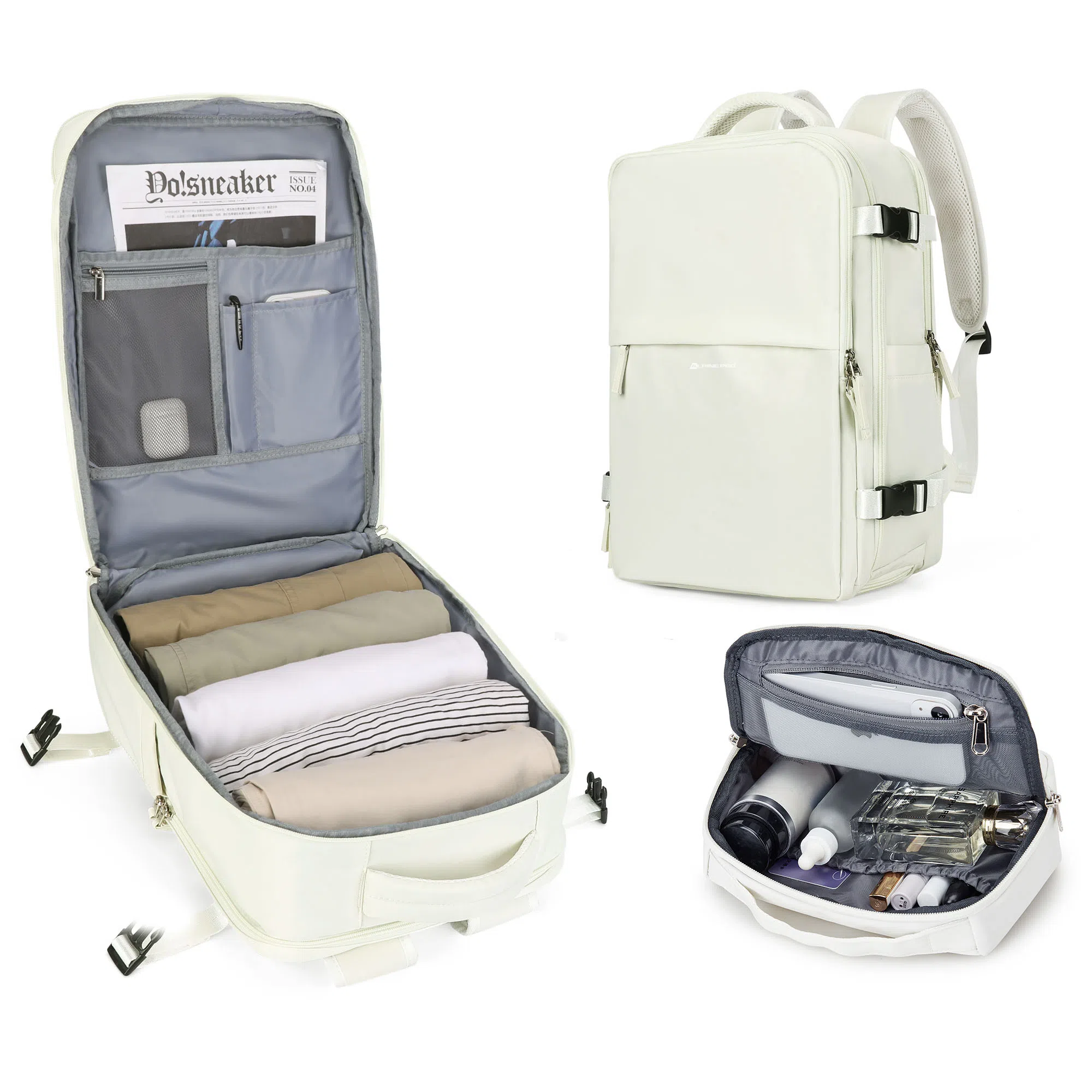 阿尔派妮 大容量学生百搭短途出差旅游行李多功能干湿分离独立鞋袋 织物 旅行包电脑包书包背包双肩包 男女同款情侣款 多色