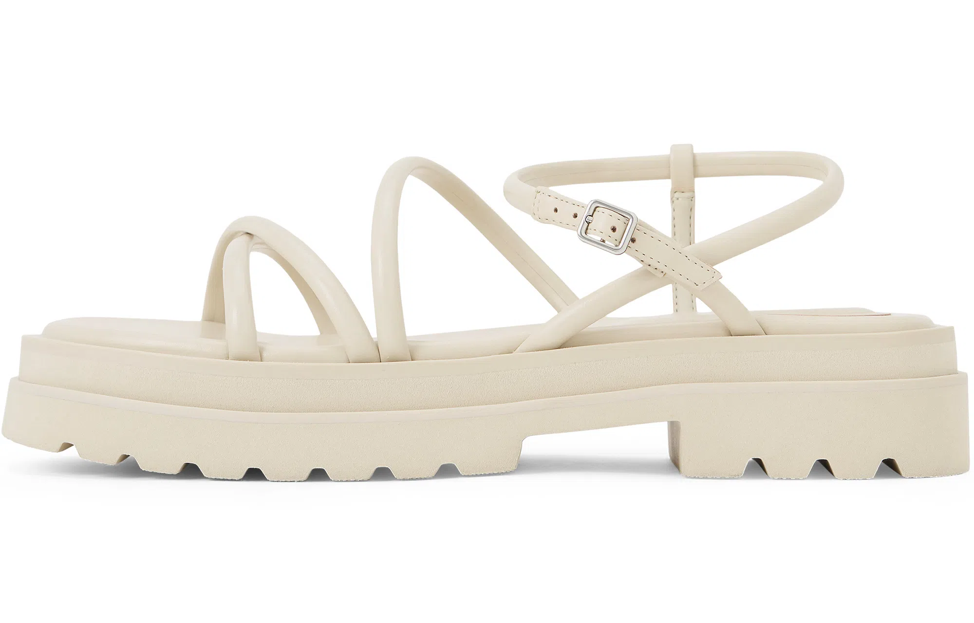 CHARLESKEITH ck EVAPU 4.1cm SilverBeigeBlack